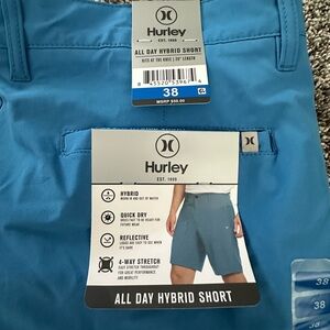 Hurley All Day Hybrid Shorts — Teal Blue